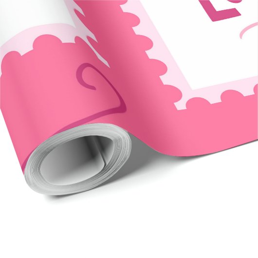 Valentinstag Geschenkpapier (Rolleneckpunkt)