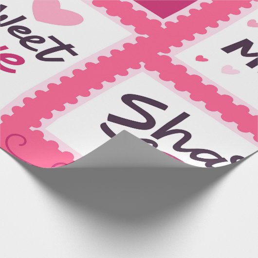 Valentinstag Geschenkpapier (Ecke)