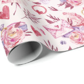 Valentinstag Geschenkpapier (Rolleneckpunkt)