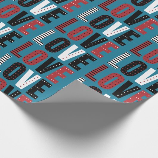 Valentinstag Geschenkpapier (Ecke)