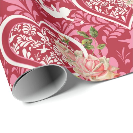 Valentinstag Geschenkpapier (Rolleneckpunkt)