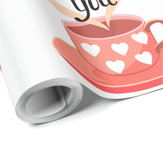 Valentinstag Geschenkpapier (Rolleneckpunkt)