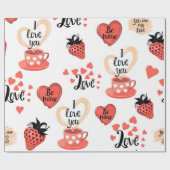 Valentinstag Geschenkpapier (Flach)