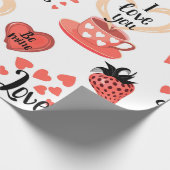 Valentinstag Geschenkpapier (Ecke)