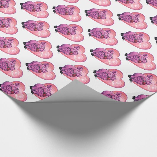 Valentinstag Geschenkpapier (Ecke)