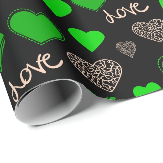 Valentinstag Geschenkpapier (Rolleneckpunkt)