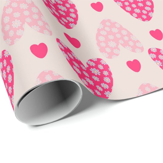 Valentinstag Geschenkpapier (Rolleneckpunkt)