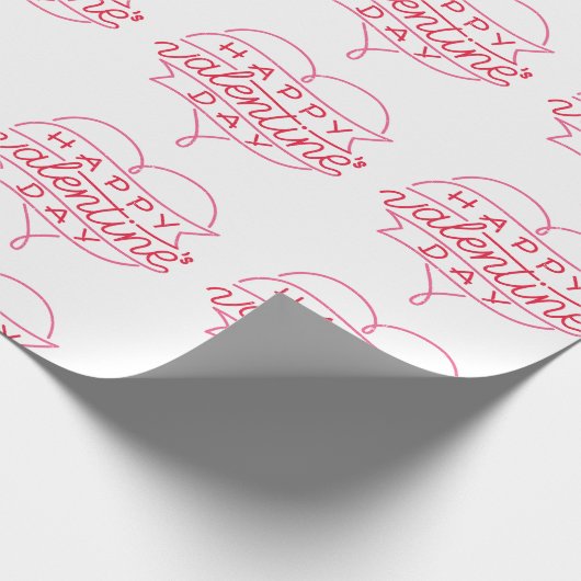 Valentinstag Geschenkpapier (Ecke)