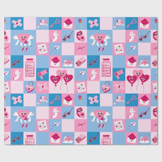 Valentinstag Geschenkpapier (Flach)