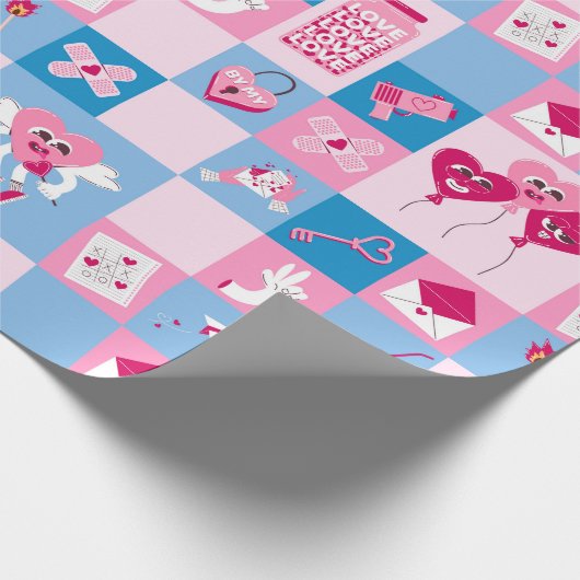 Valentinstag Geschenkpapier (Ecke)