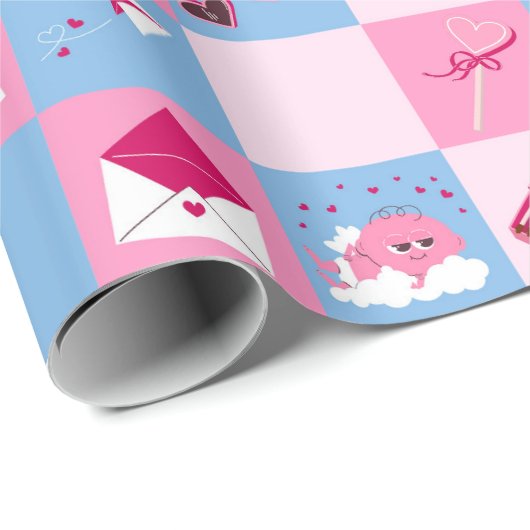 Valentinstag Geschenkpapier (Rolleneckpunkt)