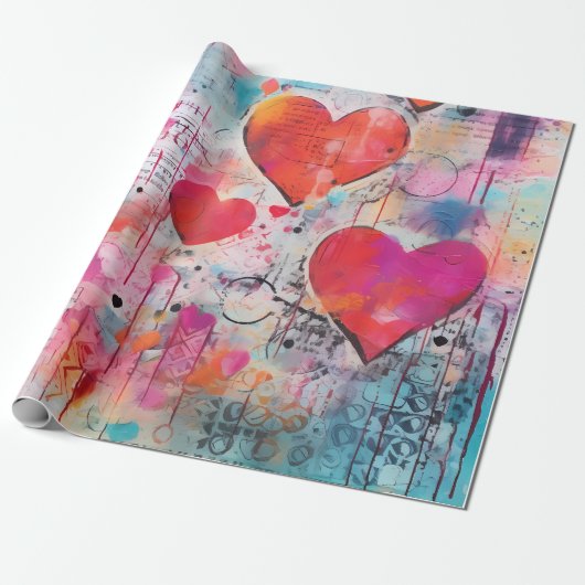 Valentinstag-Geschenkpapier Geschenkpapier (Ungerollt)