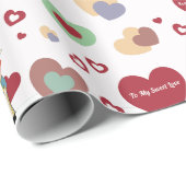 Valentinstag-Geschenkpapier Geschenkpapier (Rolleneckpunkt)