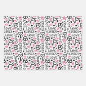 Valentinstag-Geschenkpapier Geschenkpapier Set (Vorderseite)