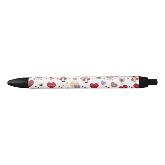 Valentinstag-Geschenkpapier Kugelschreiber (Vorderseite)