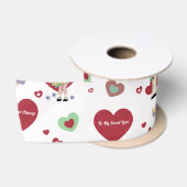 Valentinstag-Geschenkpapier Satinband (Spule)