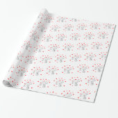 Valentinstag-Geschenkpapier Schirm Roten Herzen Geschenkpapier (Ungerollt)
