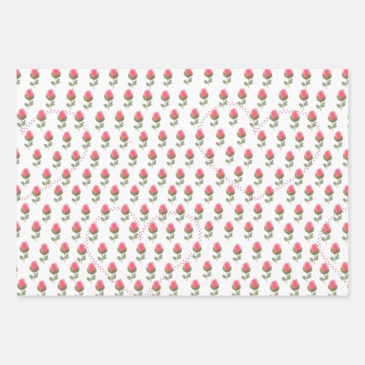 Valentinstag Geschenkpapier Set (Vorderseite)