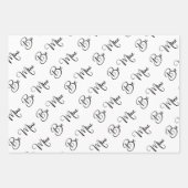 Valentinstag Geschenkpapier Set (Vorderseite)