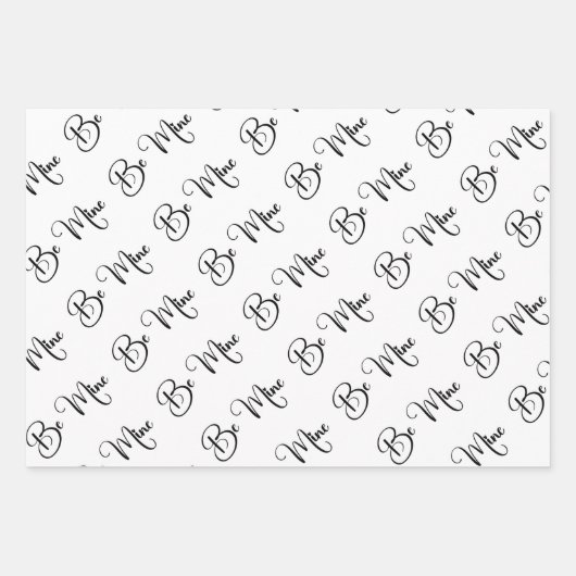 Valentinstag Geschenkpapier Set (Vorderseite)