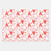 Valentinstag Geschenkpapier Set (Vorderseite)