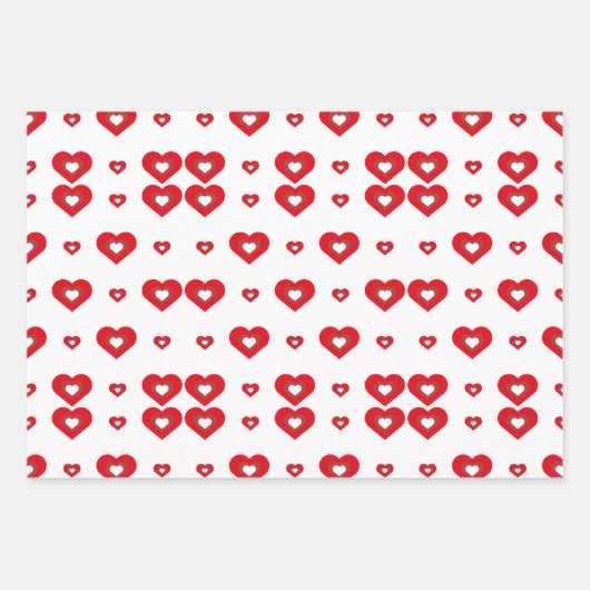 Valentinstag Geschenkpapier Set (Vorderseite)