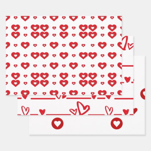 Valentinstag Geschenkpapier Set (Set)