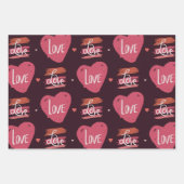 Valentinstag Geschenkpapier Set (Vorderseite 3)