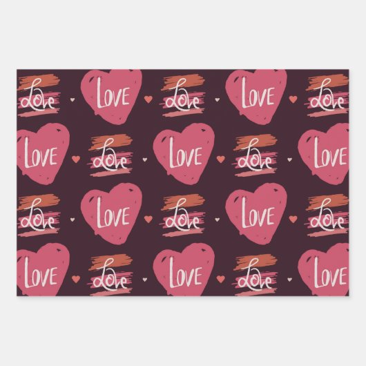 Valentinstag Geschenkpapier Set (Vorderseite 3)