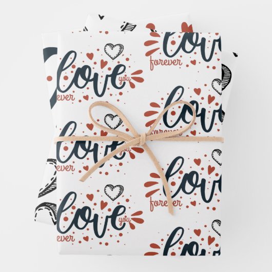 Valentinstag Geschenkpapier Set (Beispiel)