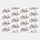 Valentinstag Geschenkpapier Set (Vorderseite)