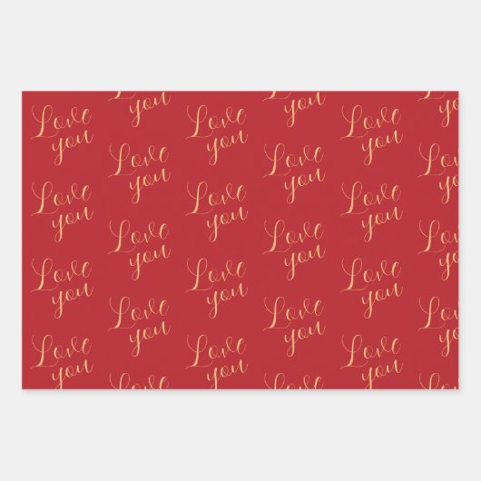 Valentinstag Geschenkpapier Set (Vorderseite 2)