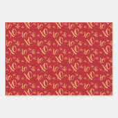 Valentinstag Geschenkpapier Set (Vorderseite)