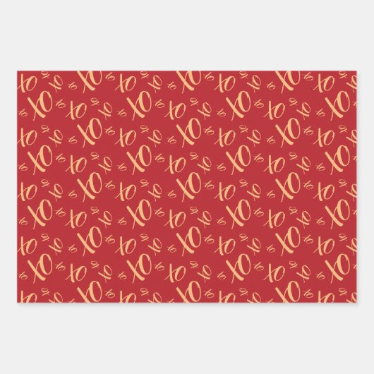 Valentinstag Geschenkpapier Set (Vorderseite)