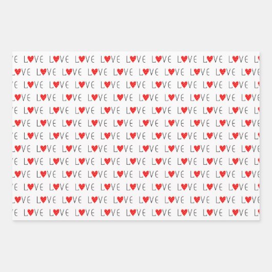 Valentinstag Geschenkpapier Set (Vorderseite 3)