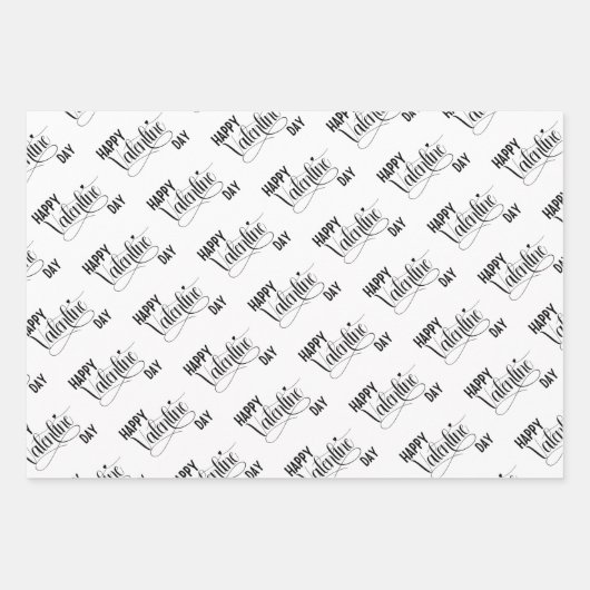 Valentinstag Geschenkpapier Set (Vorderseite)