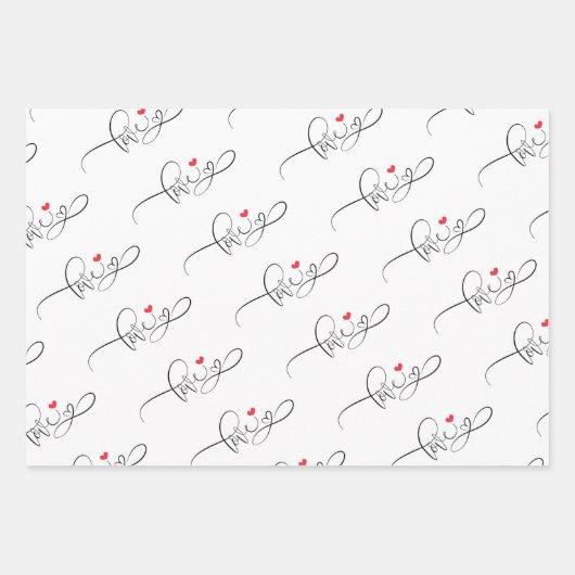 Valentinstag Geschenkpapier Set (Vorderseite 3)