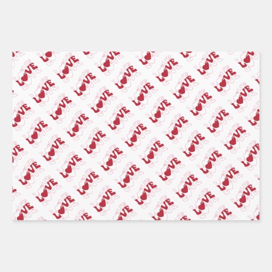 Valentinstag Geschenkpapier Set (Vorderseite 3)