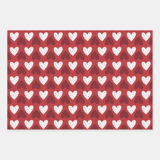 Valentinstag Geschenkpapier Set (Vorderseite)