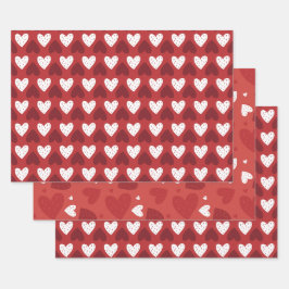 Valentinstag Geschenkpapier Set