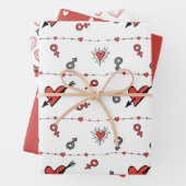 Valentinstag Geschenkpapier Set (Beispiel)