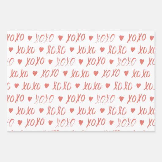 Valentinstag Geschenkpapier Set (Vorderseite)