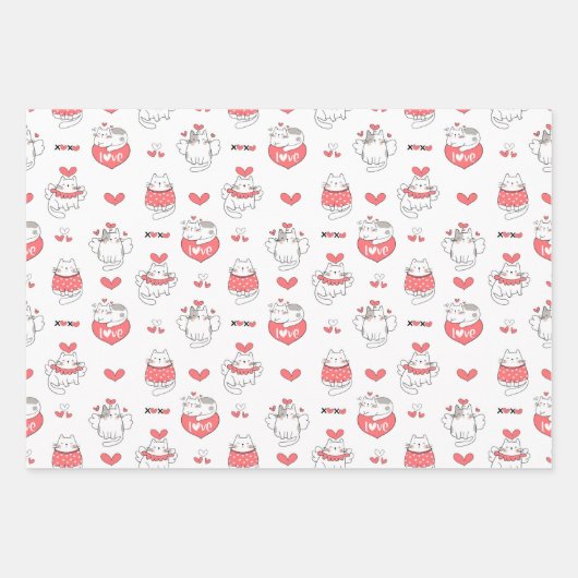 Valentinstag Geschenkpapier Set (Vorderseite 3)