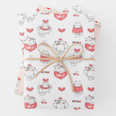 Valentinstag Geschenkpapier Set (Beispiel)