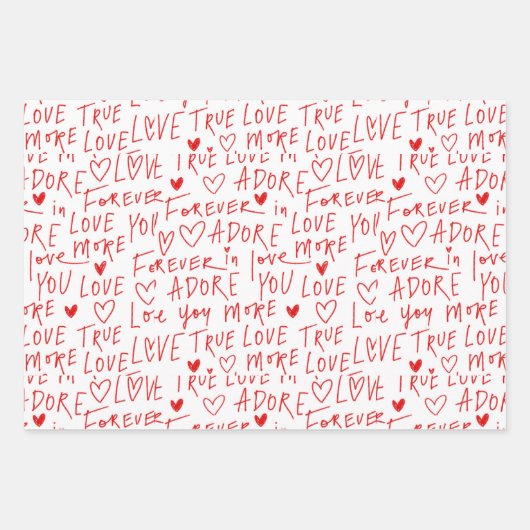 Valentinstag Geschenkpapier Set (Vorderseite 3)