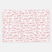 Valentinstag Geschenkpapier Set (Vorderseite)