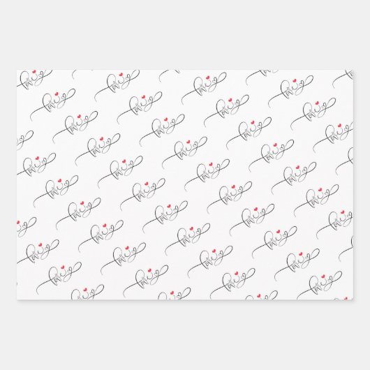 Valentinstag Geschenkpapier Set (Vorderseite 3)
