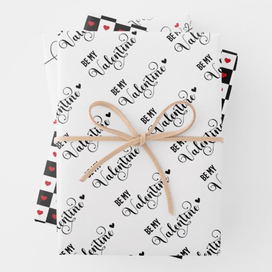 Valentinstag Geschenkpapier Set (Beispiel)