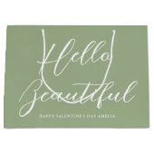 Valentinstag-Geschenktasche Elegantes Skript Salbe Große Geschenktüte (Vorderseite)