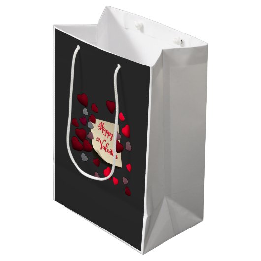 Valentinstag-Geschenktasche Mittlere Geschenktüte (Vorderseite Schrägansicht)